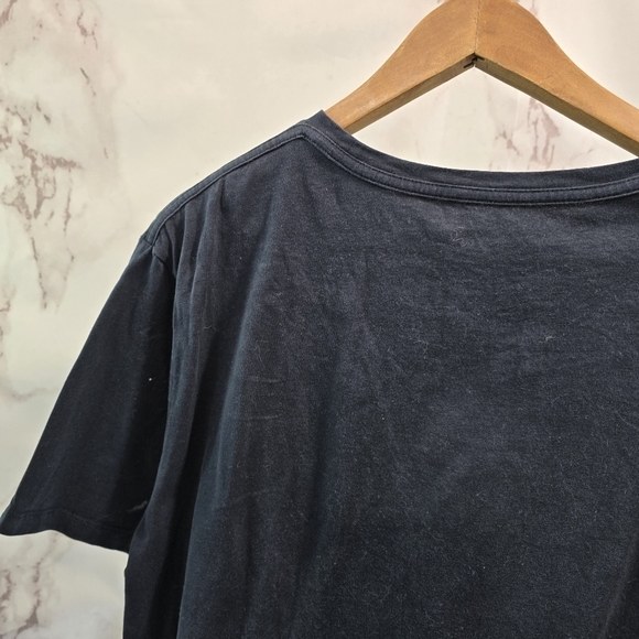 All Saints T Shirt Mens XXL Black Brace SS Crew Tee Short Sleeve Regular Fit - Picture 6 of 12